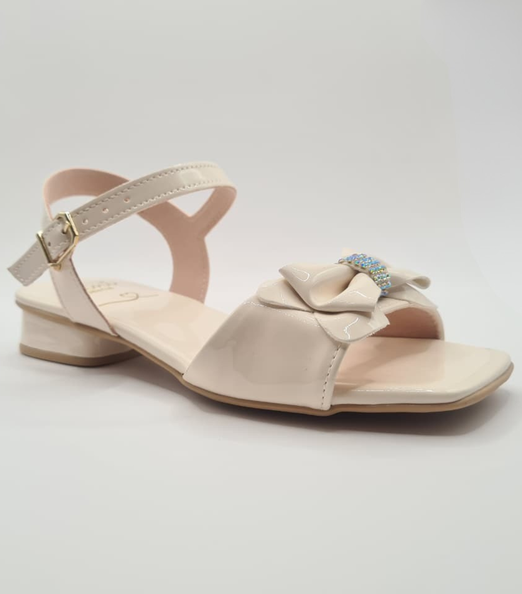 Sandalia Niña Lazo Brillante Mini Sua Cia-1