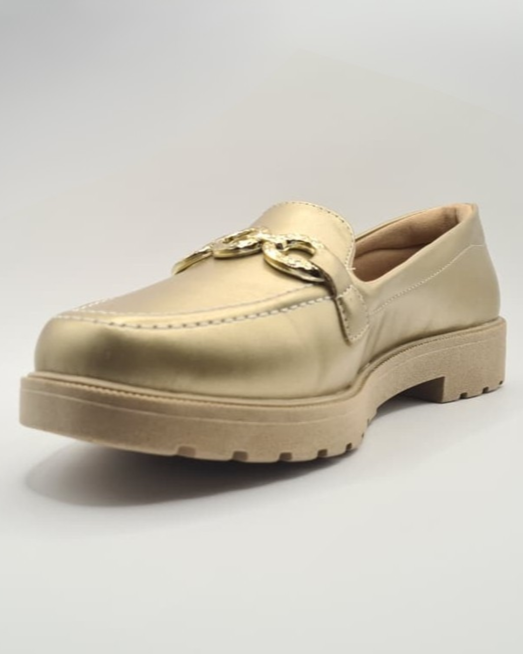 Mocasín Cadena Dorada Extra Acolchado Softli-4