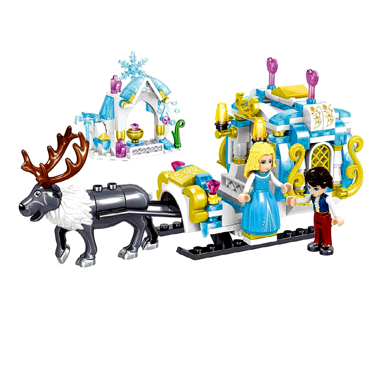 Bloque Didáctico 273 piezas Carruaje de princesa-0