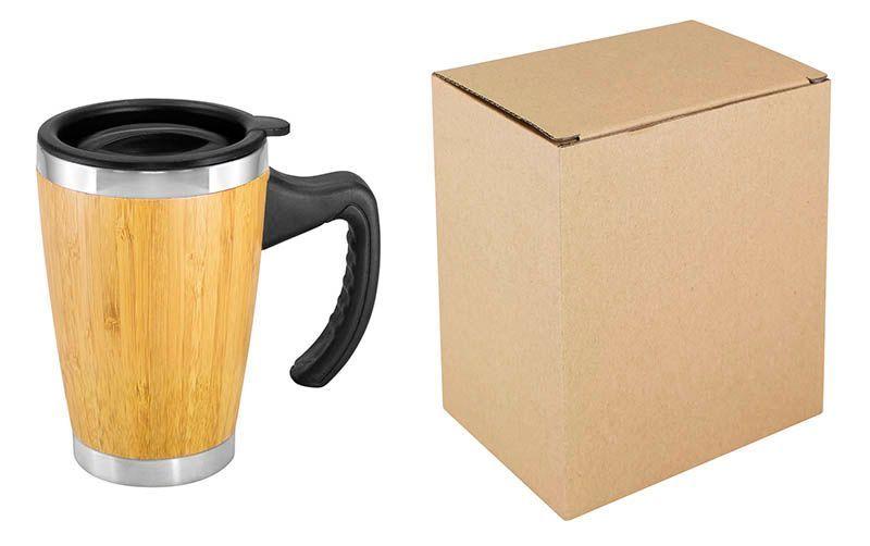 Mug de Bamboo con Asa Plástica-1