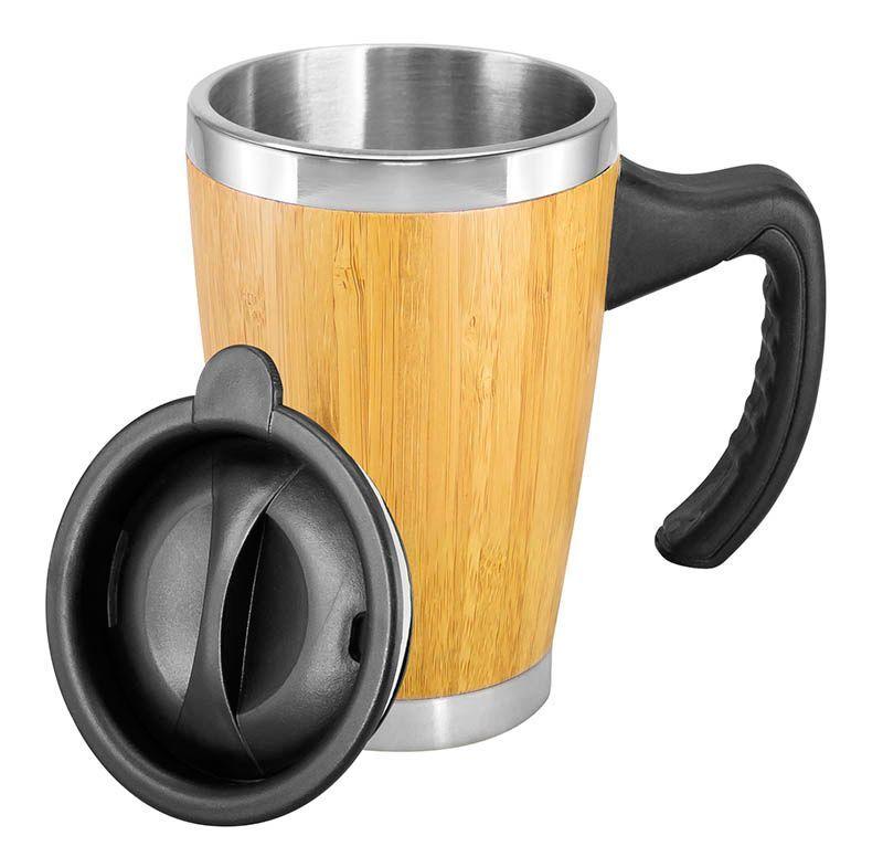 Mug de Bamboo con Asa Plástica-0