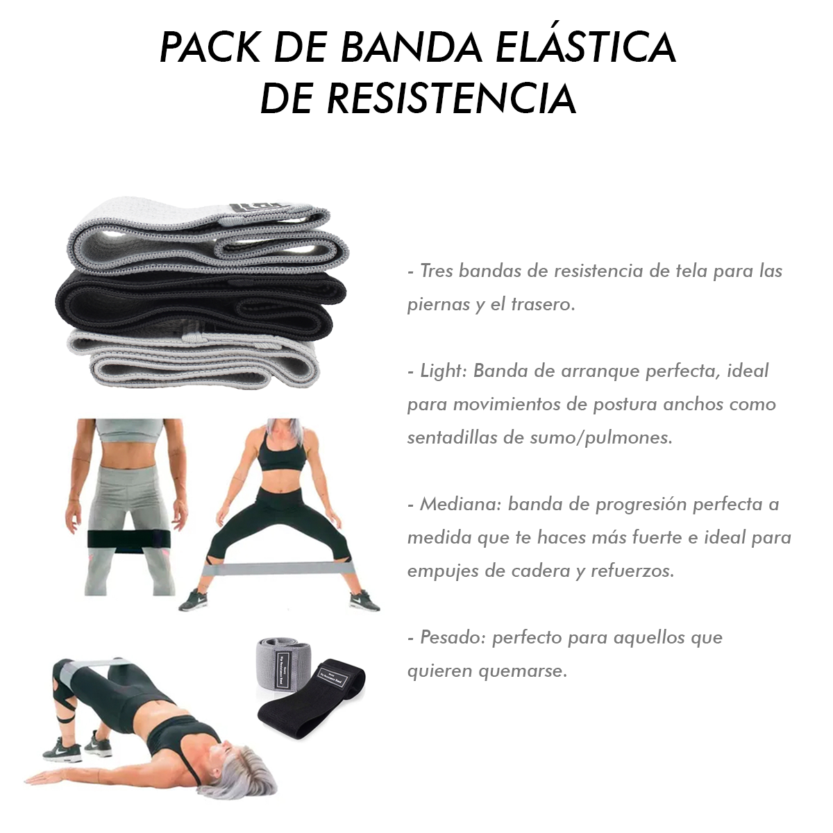 Bandas Elásticas Alta Resistencia Pilates Fitness-3