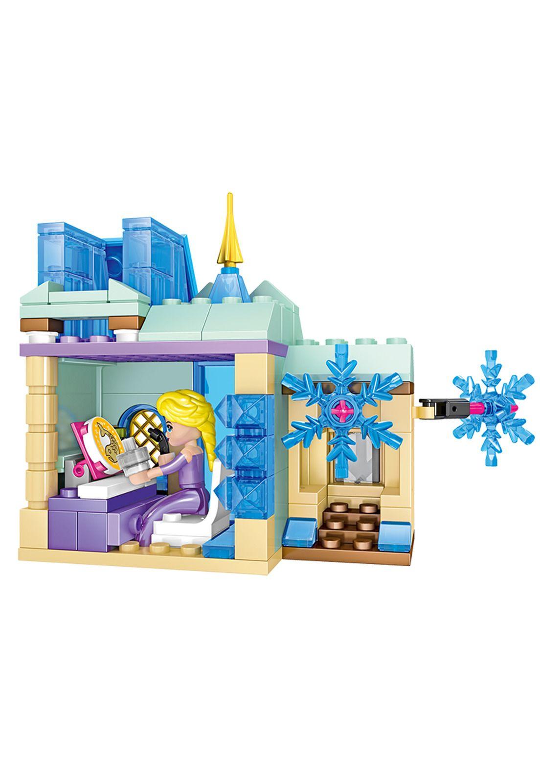 Juego Didáctico 128 piezas Castillo de nieve de Princesas -3