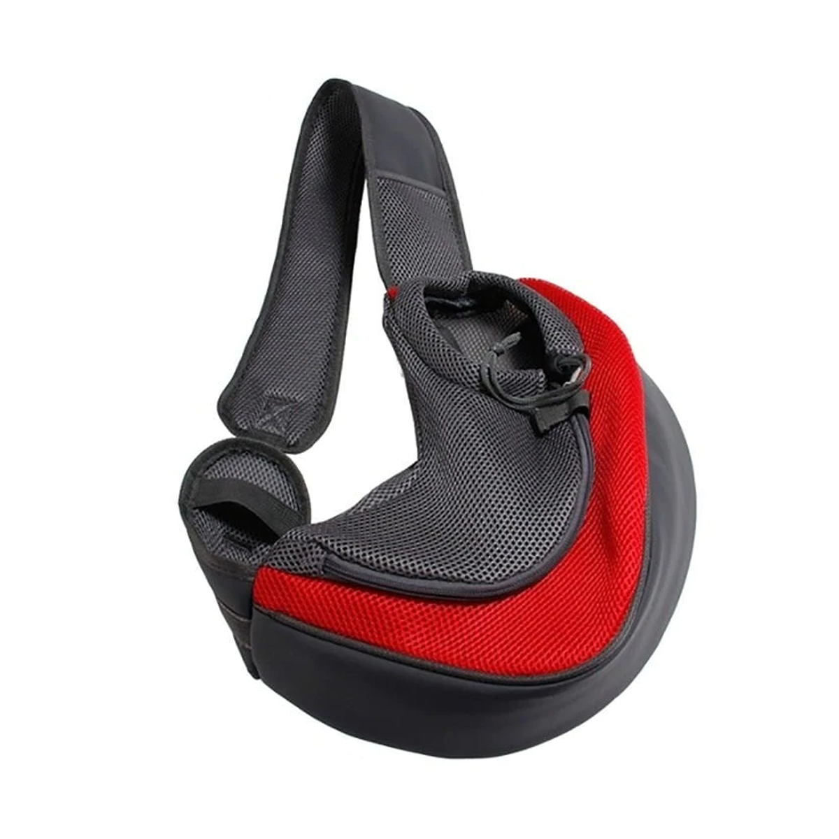 Bolso traslado Mascotas cruzado Rojo-0