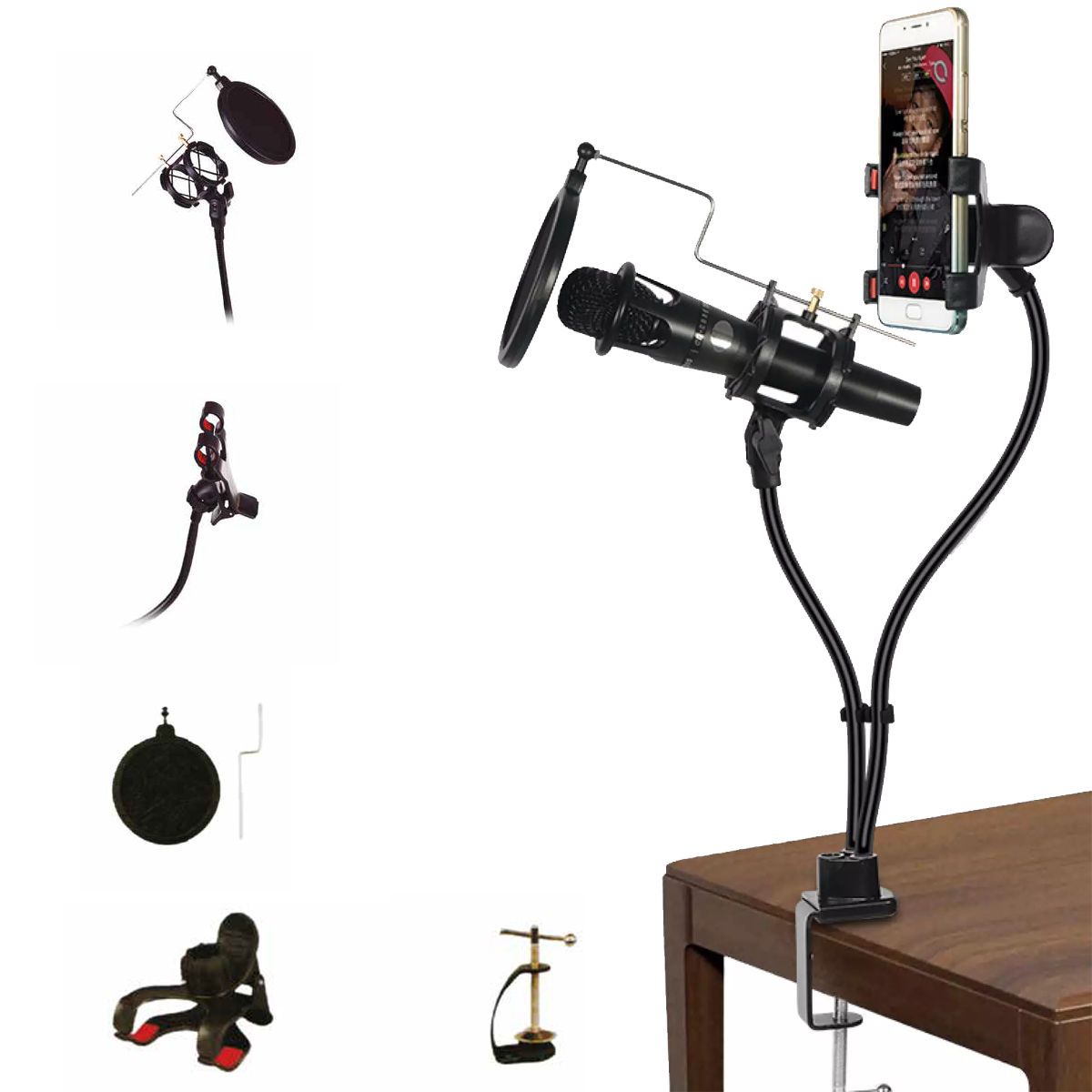 Soporte para Celular y Micrófono -3