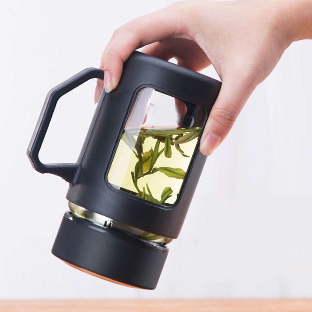 TAZÓN DE TÉ DE VIDRIO DE 500 ML CAFÉ-4