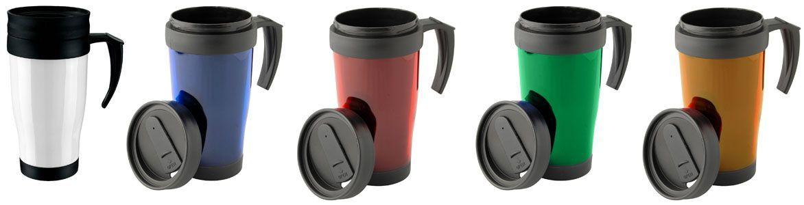 Mug Térmico Plástico 450 cc Rojo-1