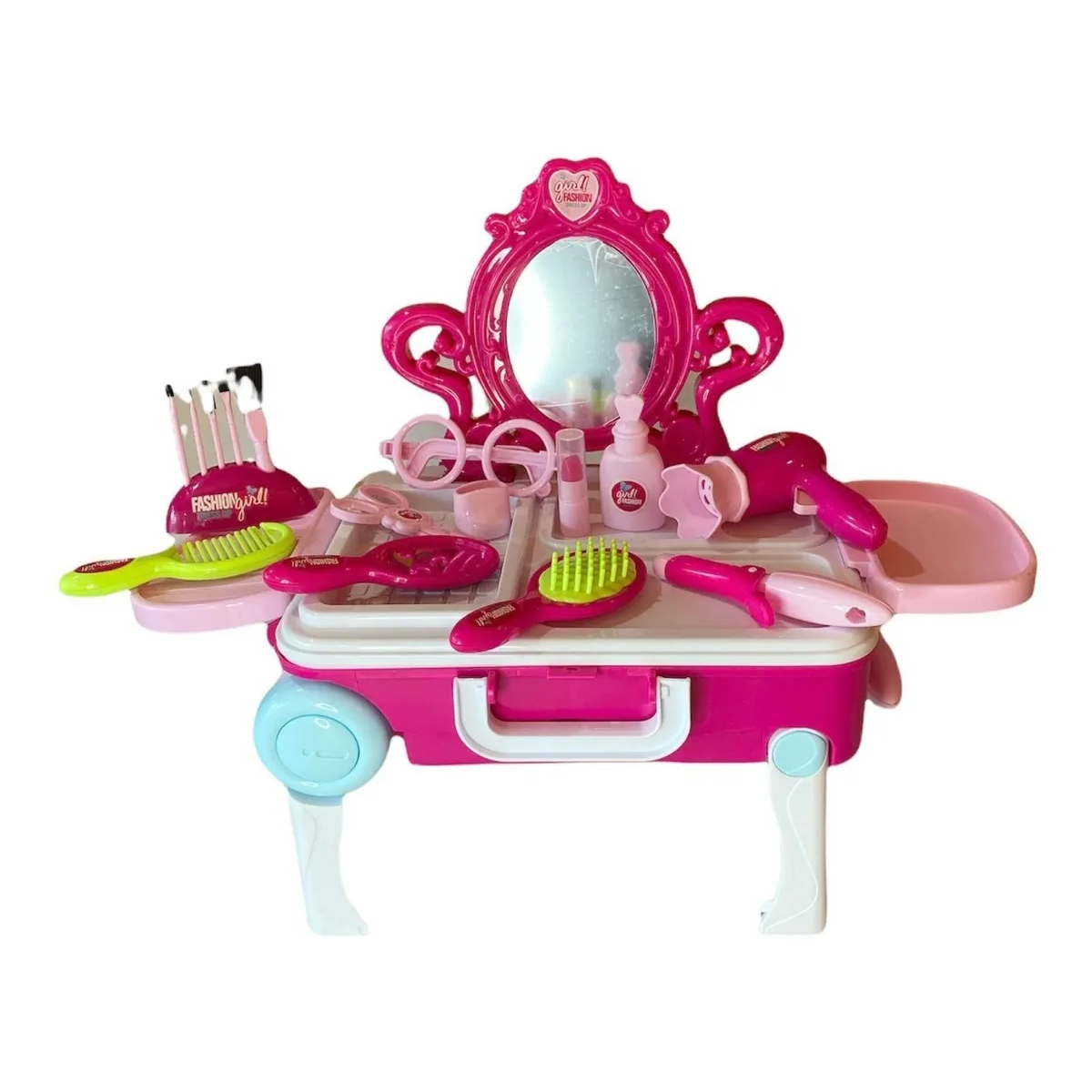 Juguete Maleta Tocador de belleza 2 en 1 Rosado-0