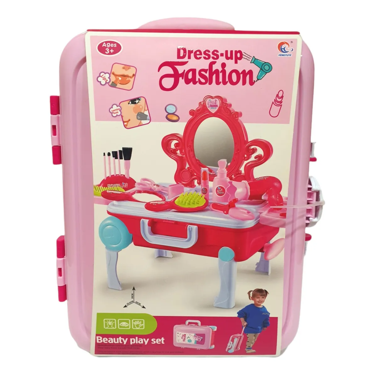 Juguete Maleta Tocador de belleza 2 en 1 Rosado-4