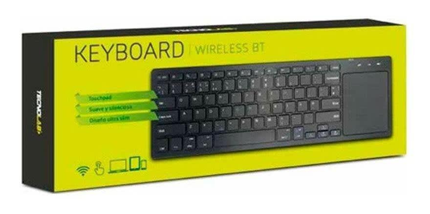 Teclado inalambrico Bluetooth ultra delgado c/ touchpad-0