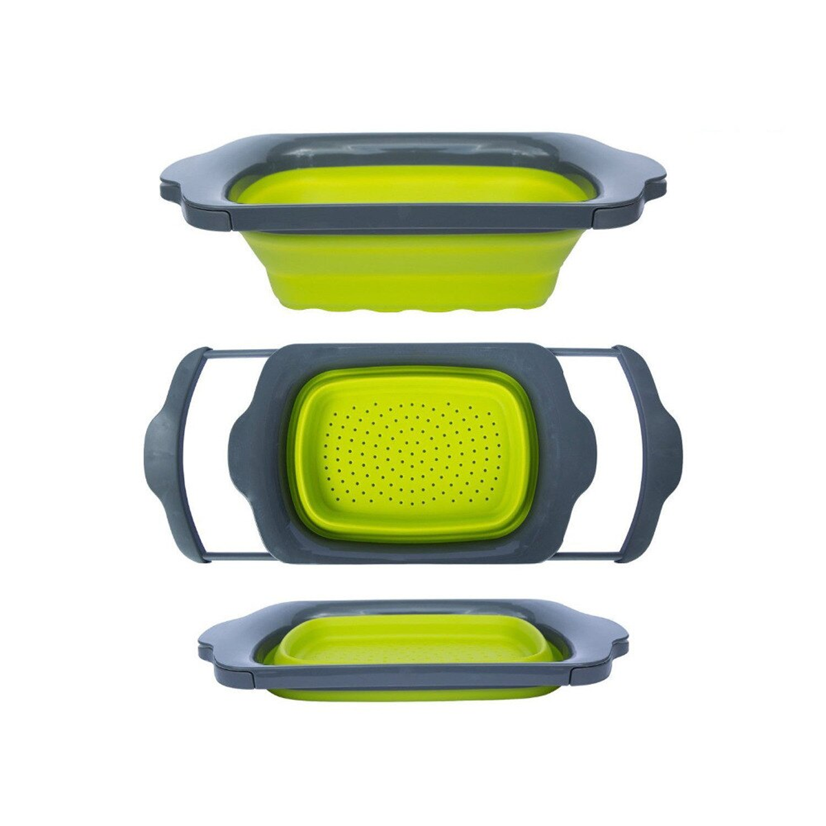 Colador Extensible Retráctil De Silicona-1