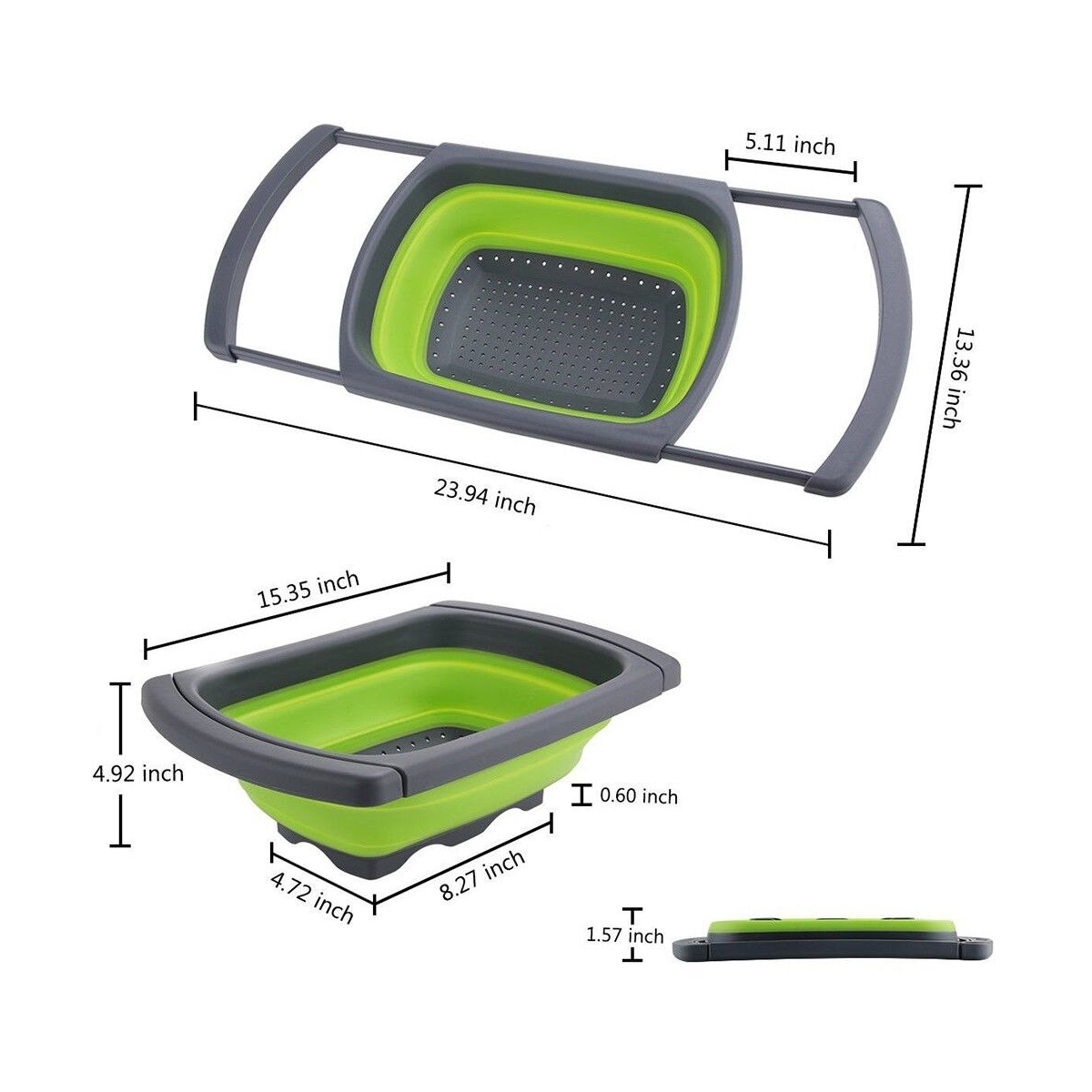 Colador Extensible Retráctil De Silicona-2