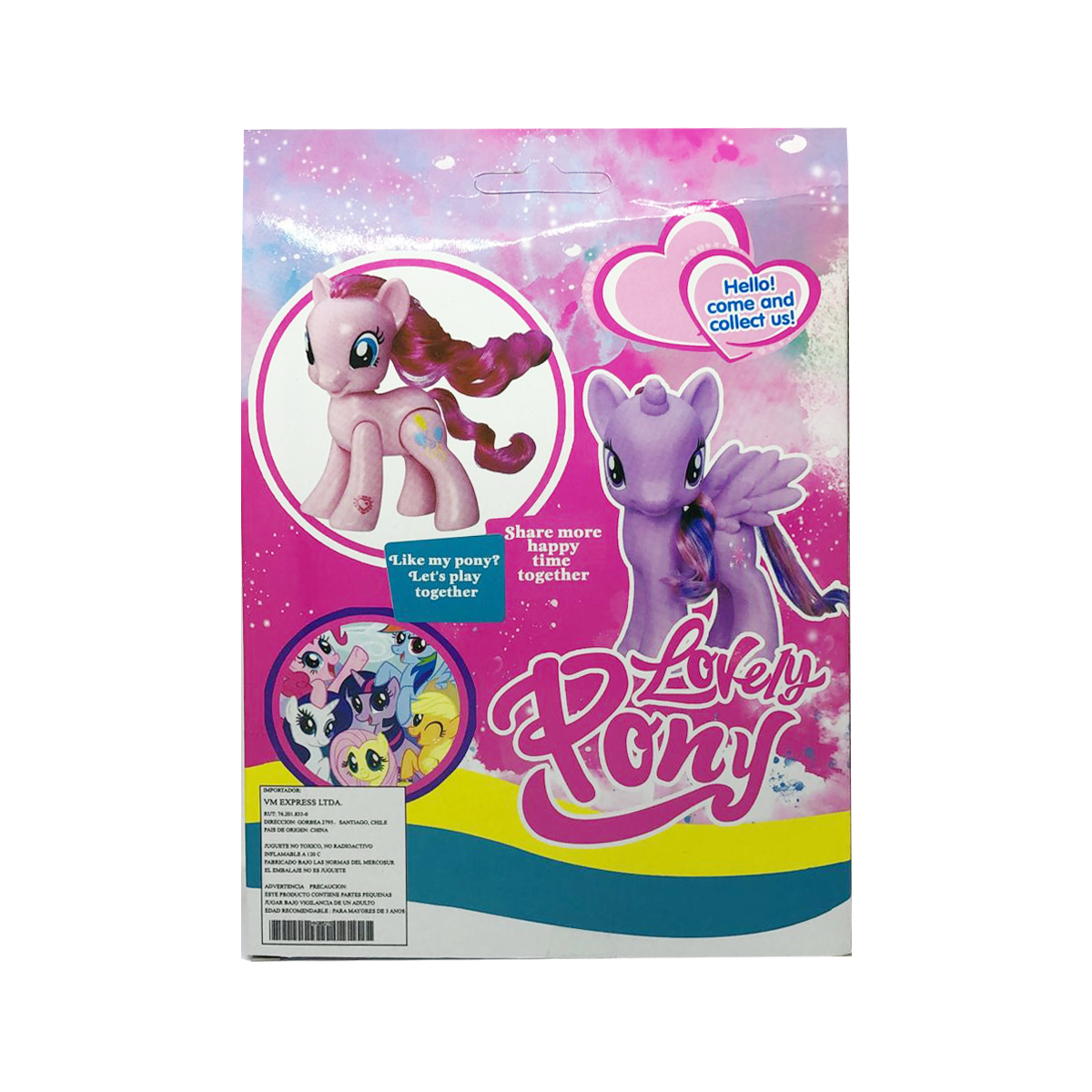 Juguete Lovely Pony Morado-6