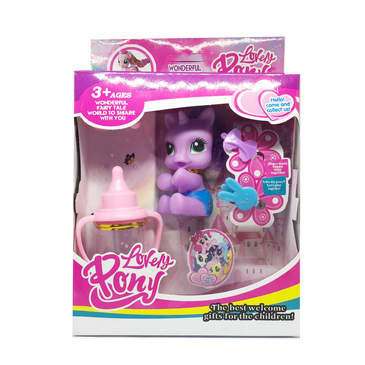 Juguete Lovely Pony Morado-5