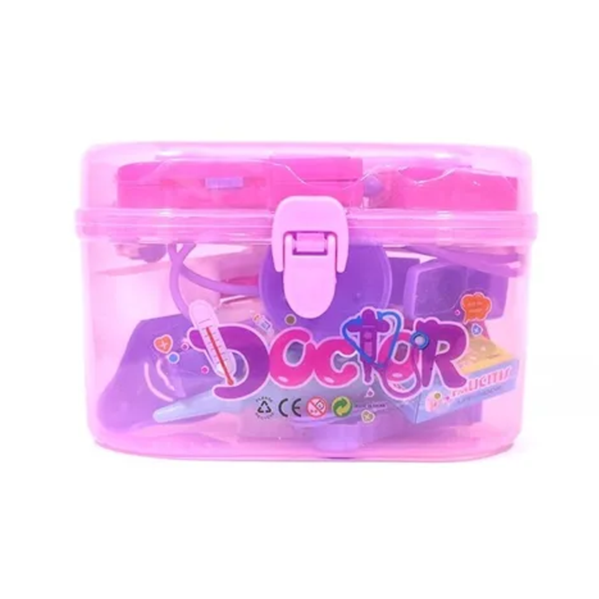 Juguete Maleta Doctor Rosada 18 piezas-0
