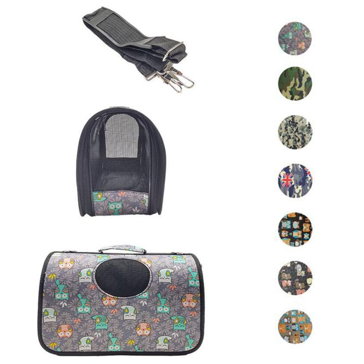 Bolso Transportador De Mascotas Paseo Militar-1