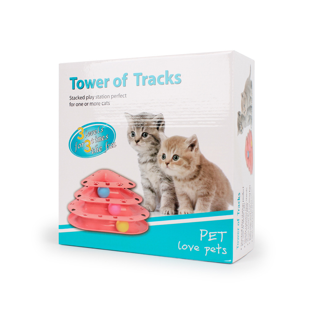 Juguete para gatos de 3 niveles-1