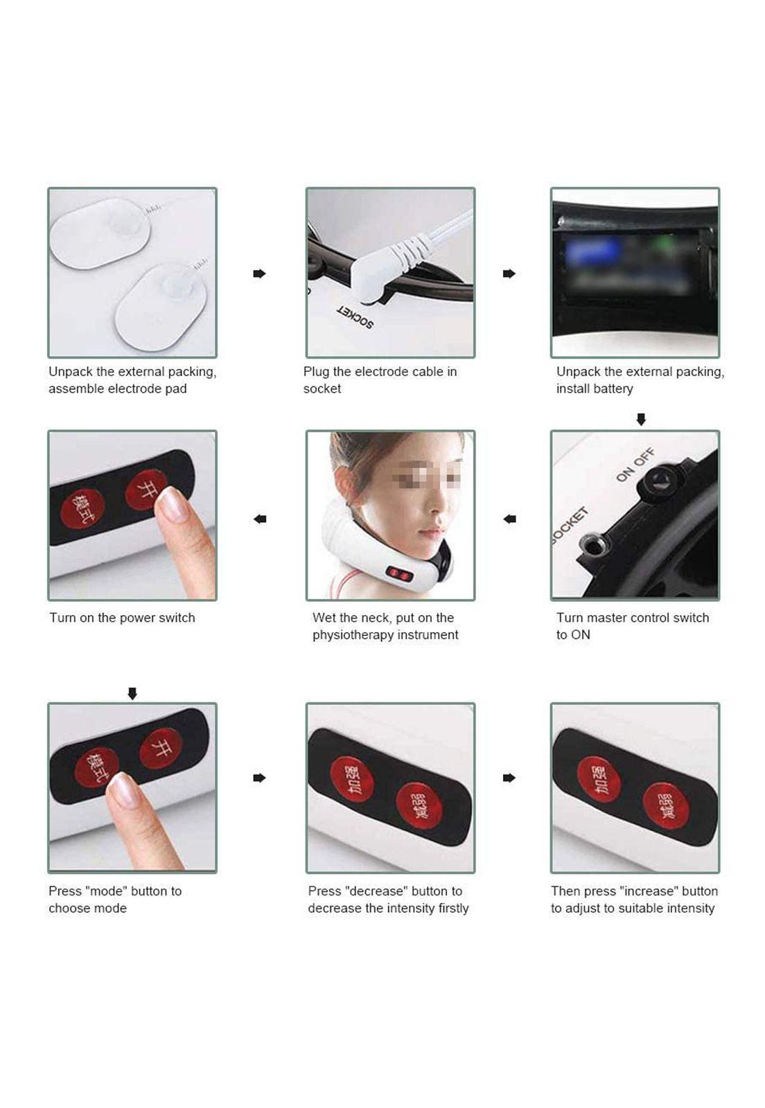 Masajeador de cuello Blanco-2