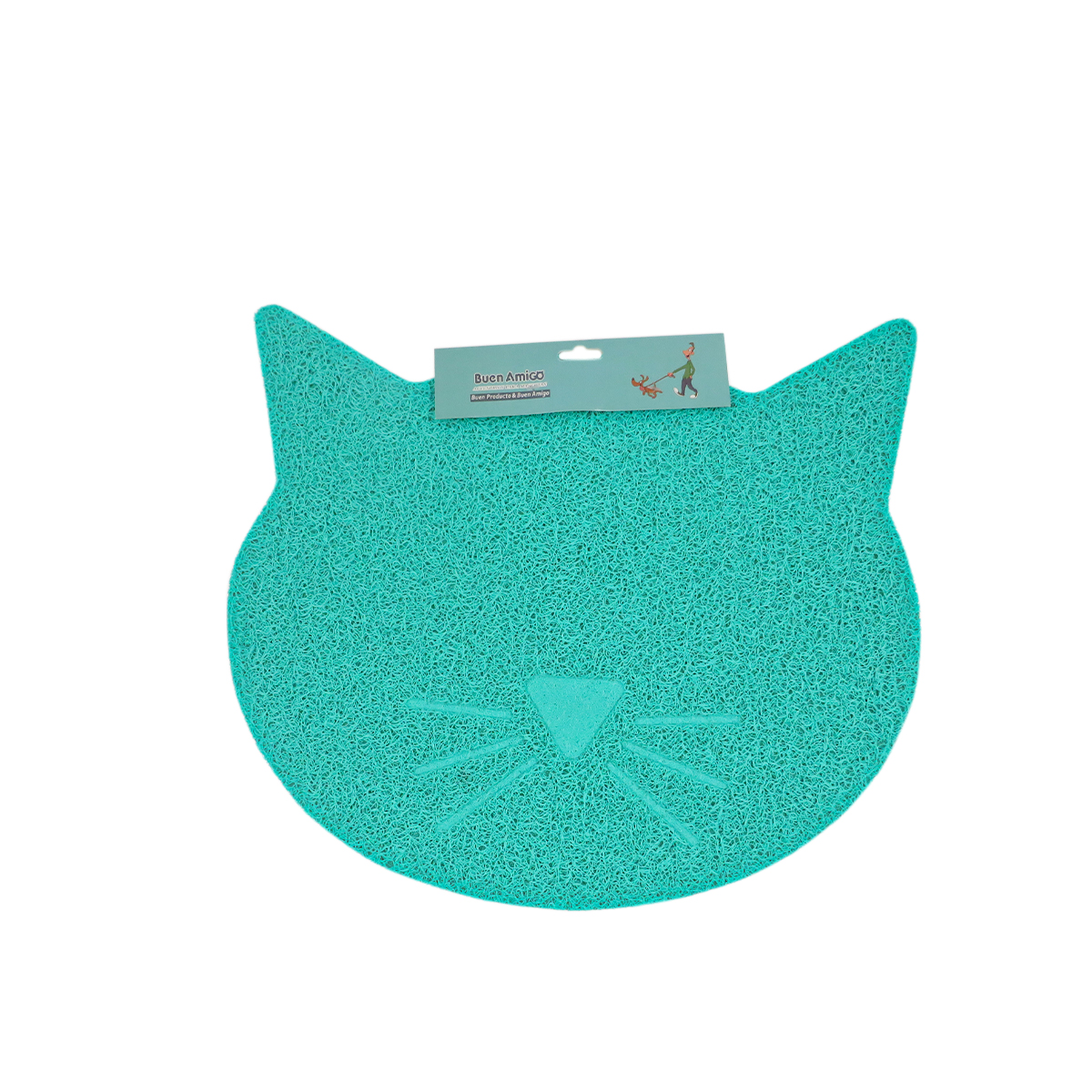 Alfombra gato antideslizante Turquesa-0