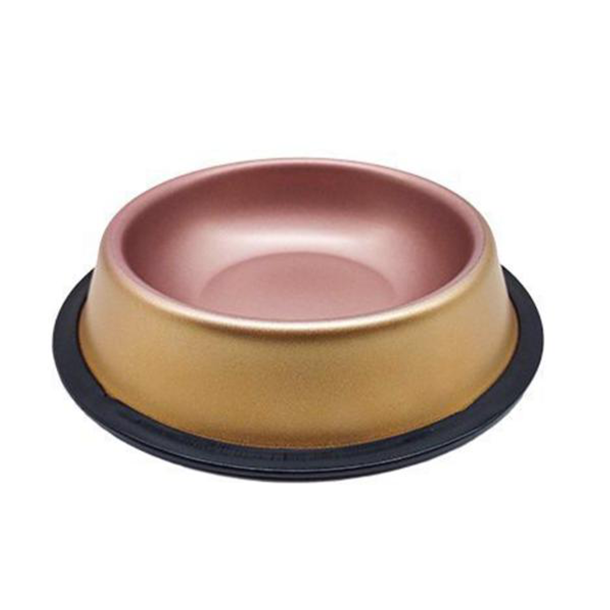 Plato metalizado para perro y gato -0