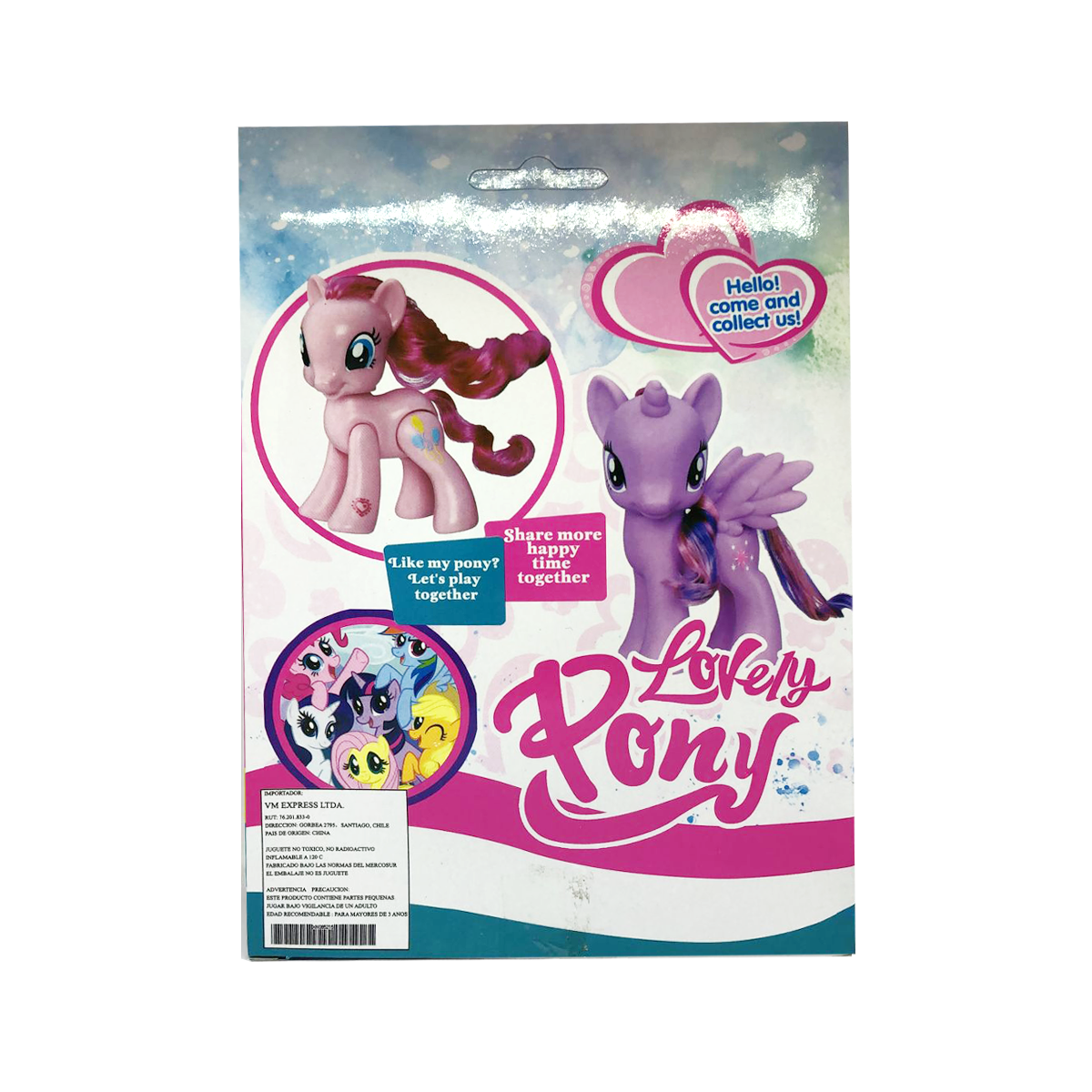 Juguete Lovely Pony Rosado-3