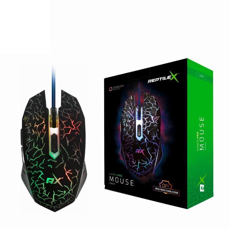 Mouse Gamer Pro Rx0007, 5 Botones Retroiluminado-0