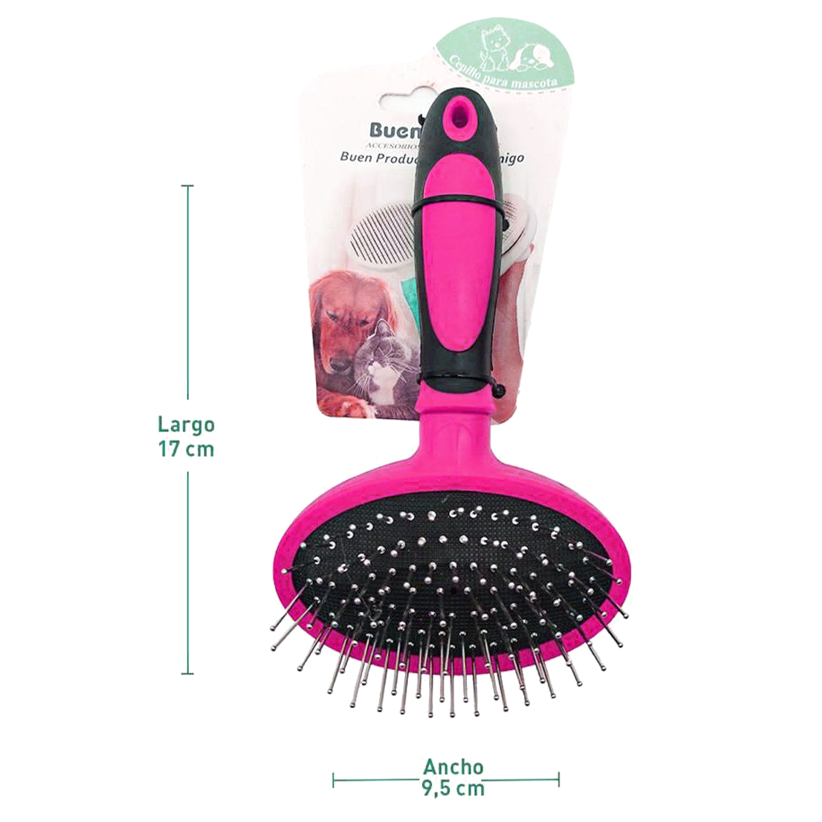 Cepillo para mascotas Rosado-1