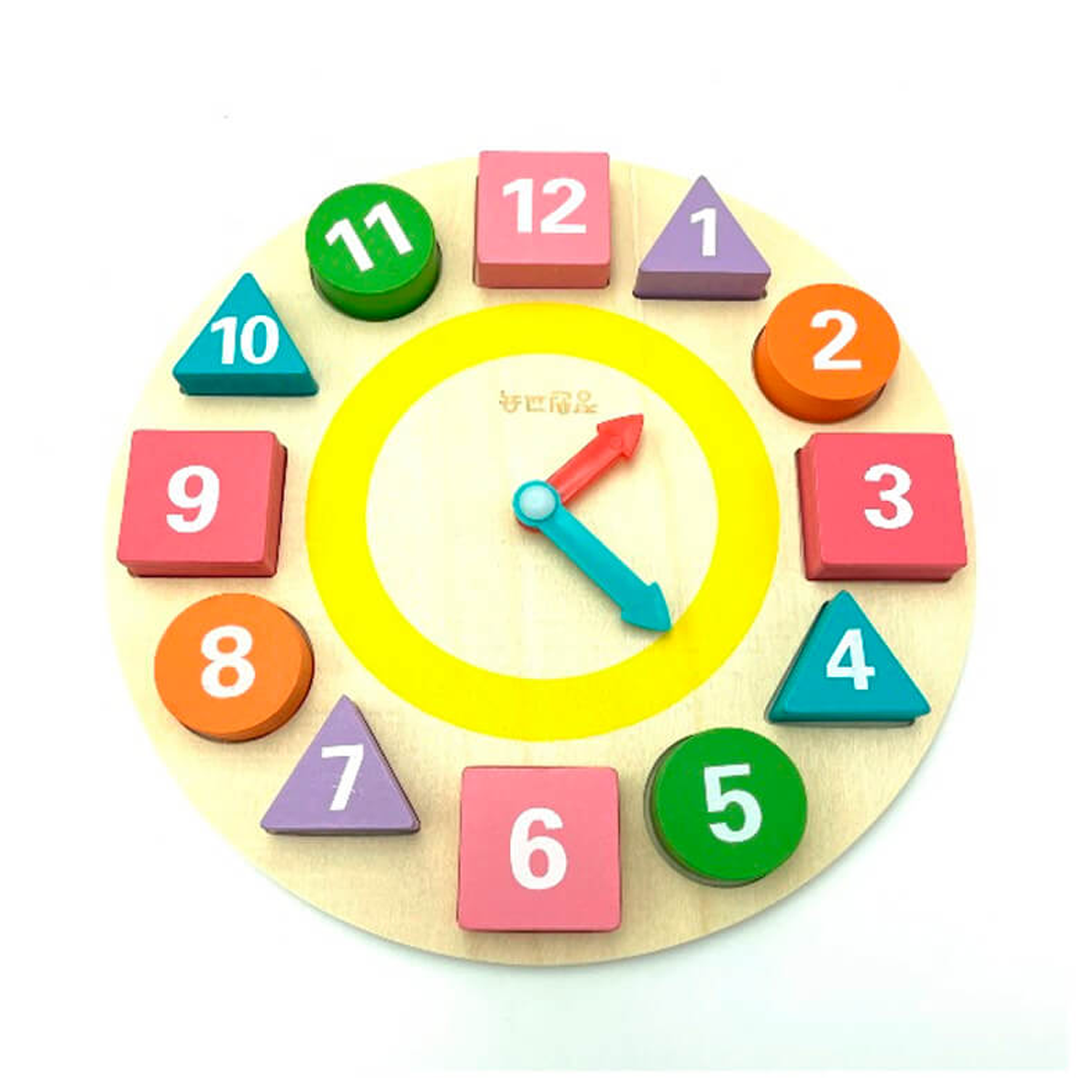 Juguete Reloj Madera con Bloques-0