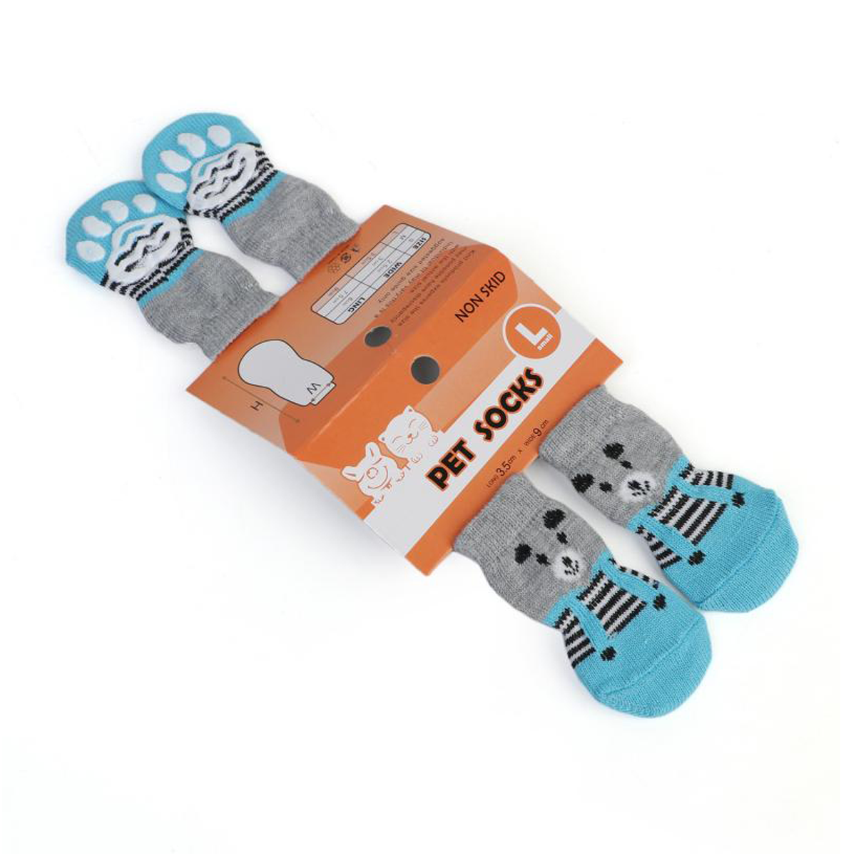 SET 4 CALCETINES PARA MASCOTA TALLA L-9