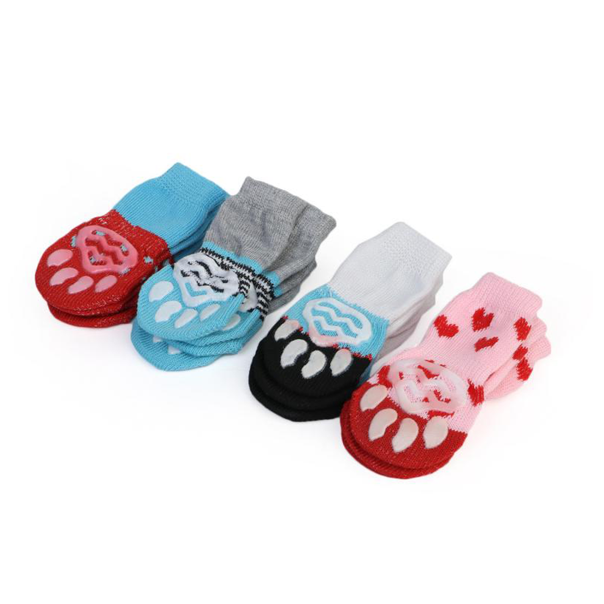 SET 4 CALCETINES PARA MASCOTA TALLA L-2