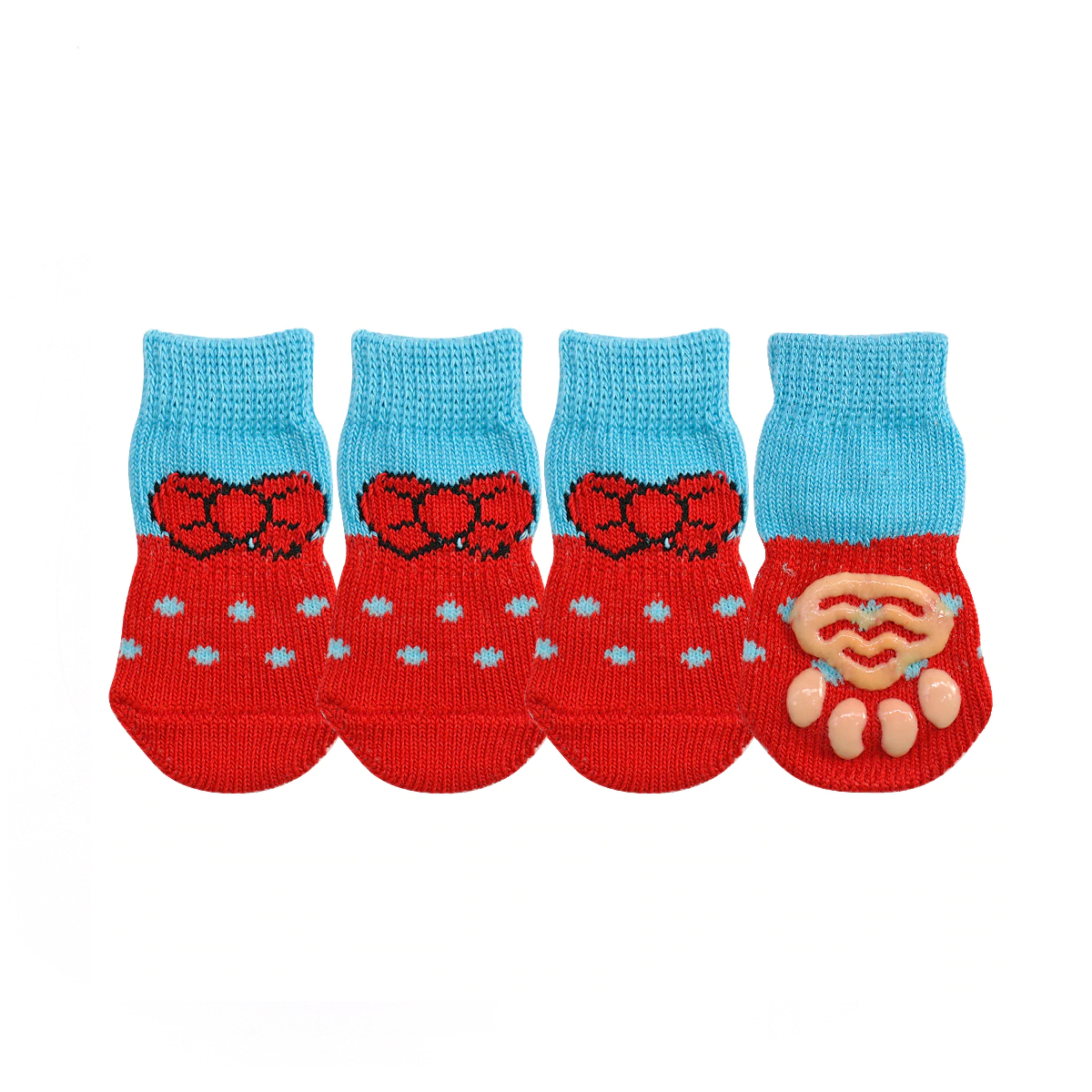 SET 4 CALCETINES PARA MASCOTA TALLA L-8