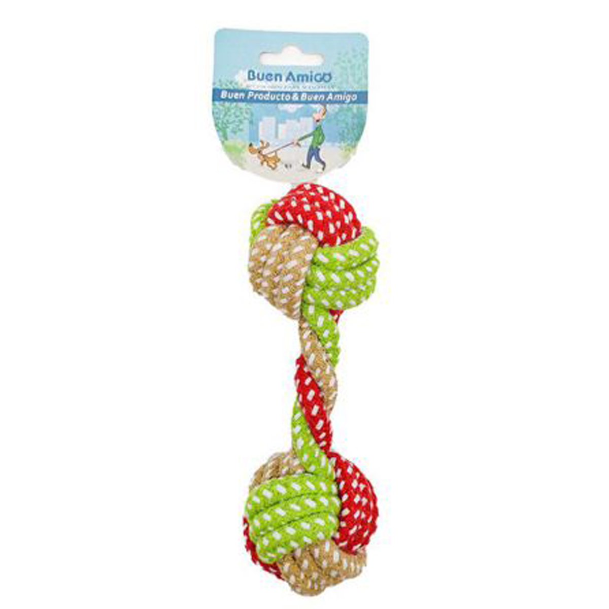 Cuerda masticable doble nudo-6