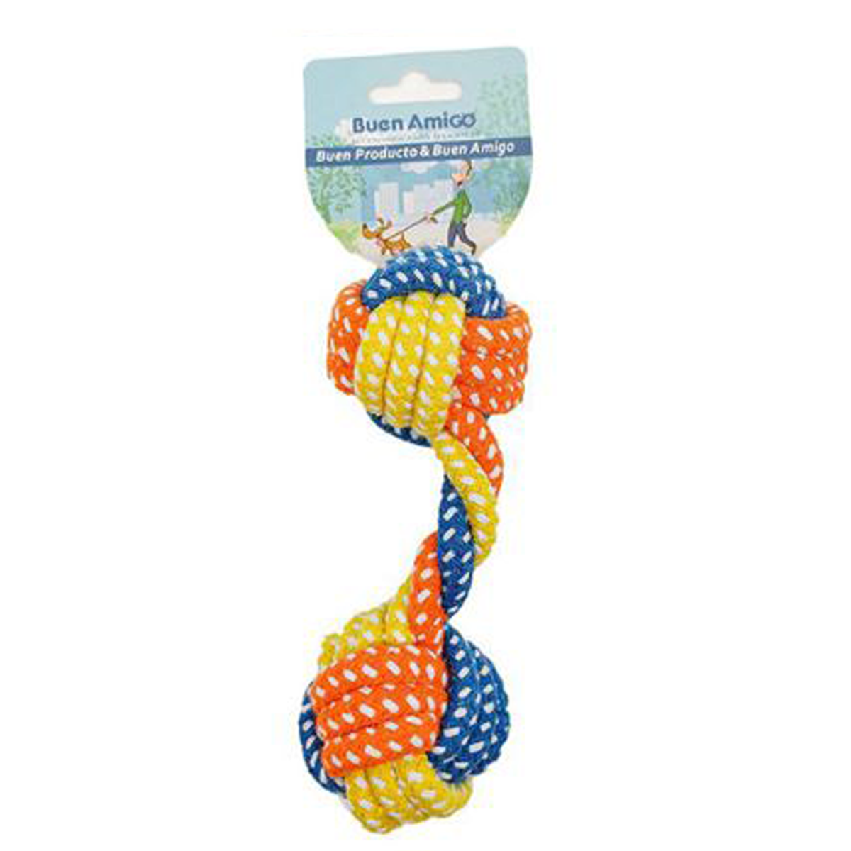 Cuerda masticable doble nudo-4