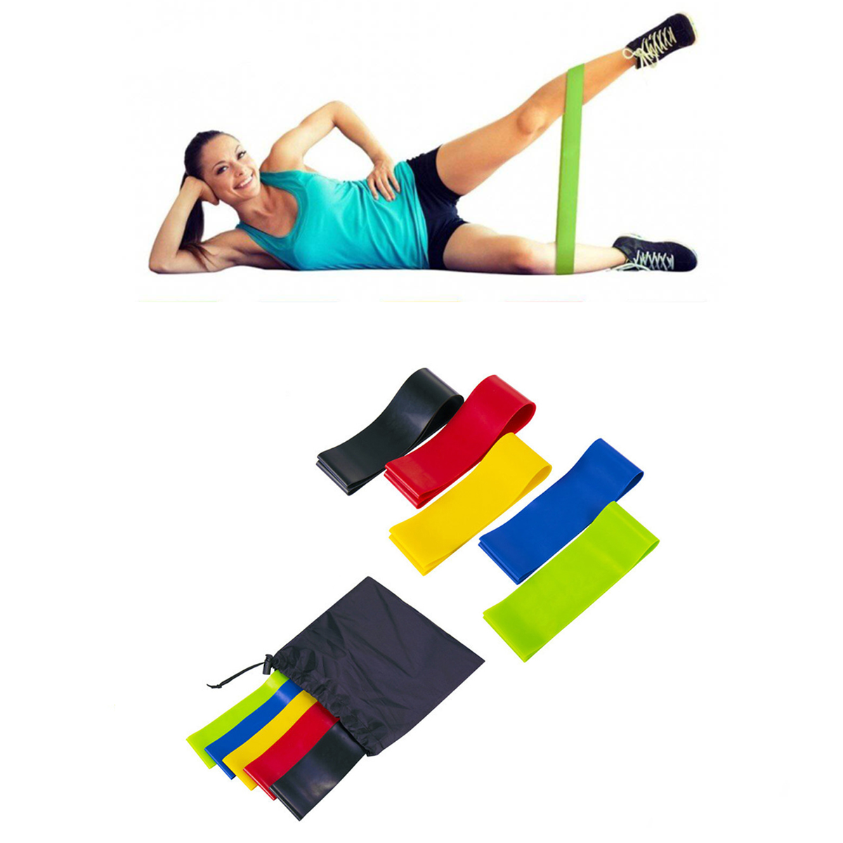 Set 5 Bandas Elásticas Resistencia-1