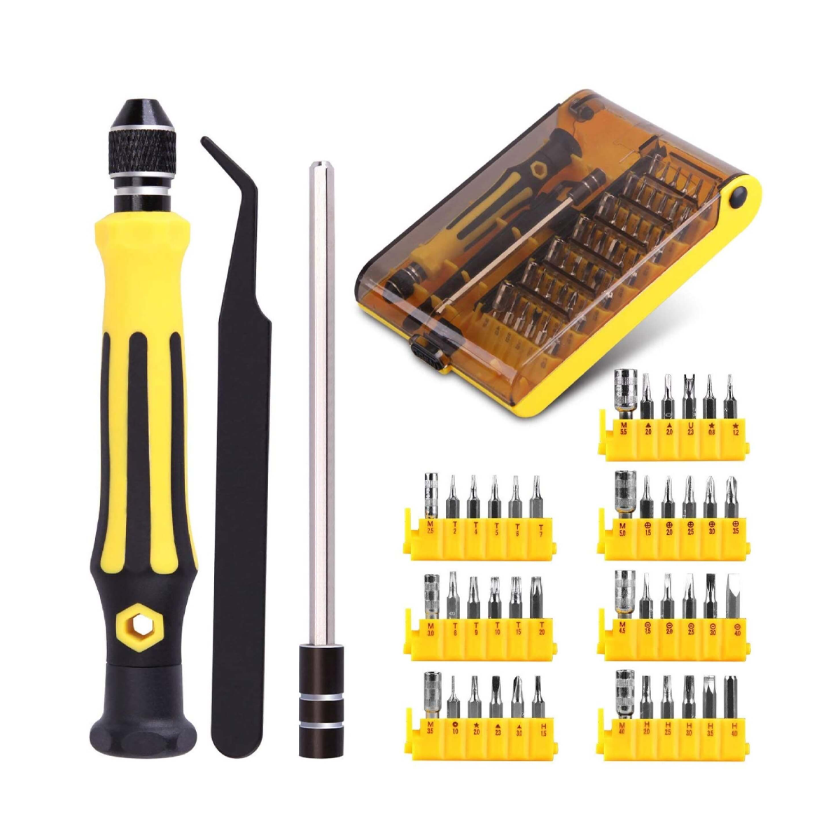SET DE ATORNILLADOR DE PRECISIÓN CON 45 PIEZAS-3