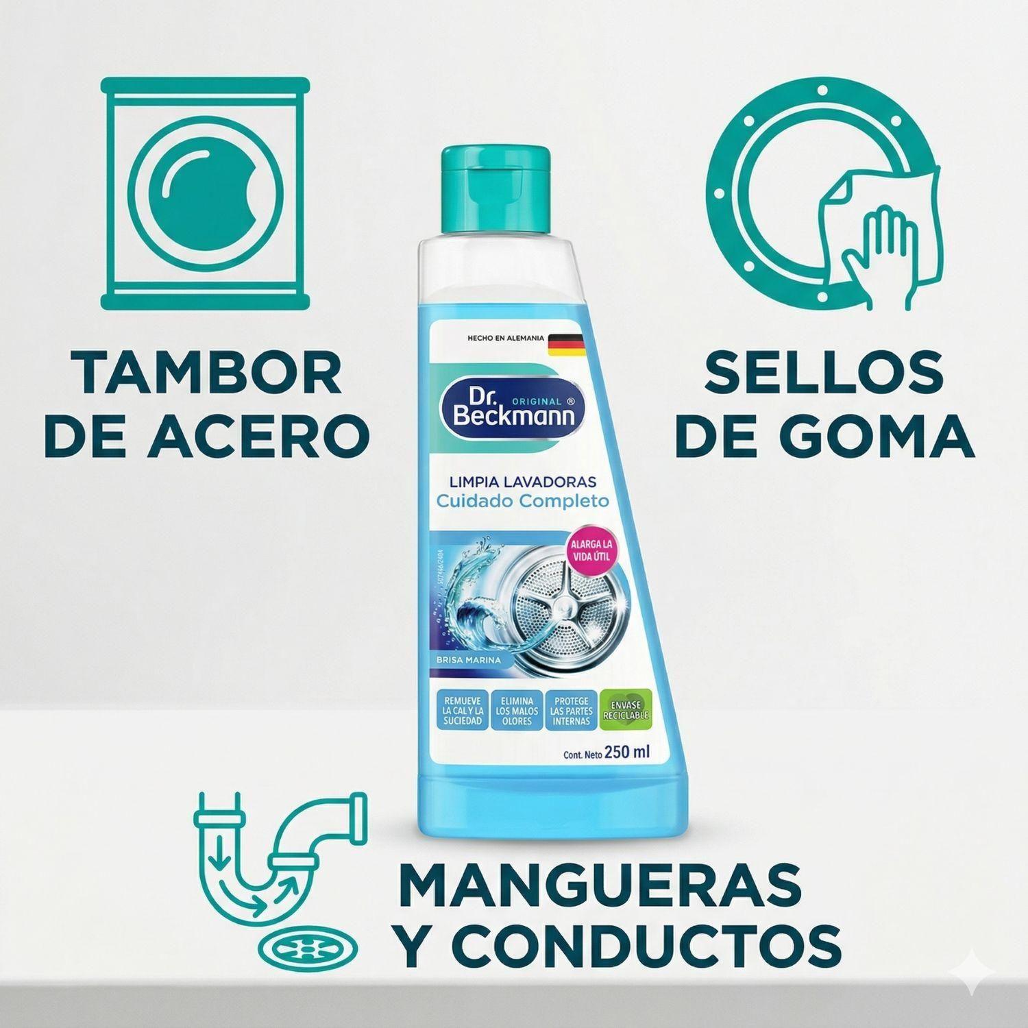 Limpia Lavadoras 250 Ml Dr. Beckmann-2