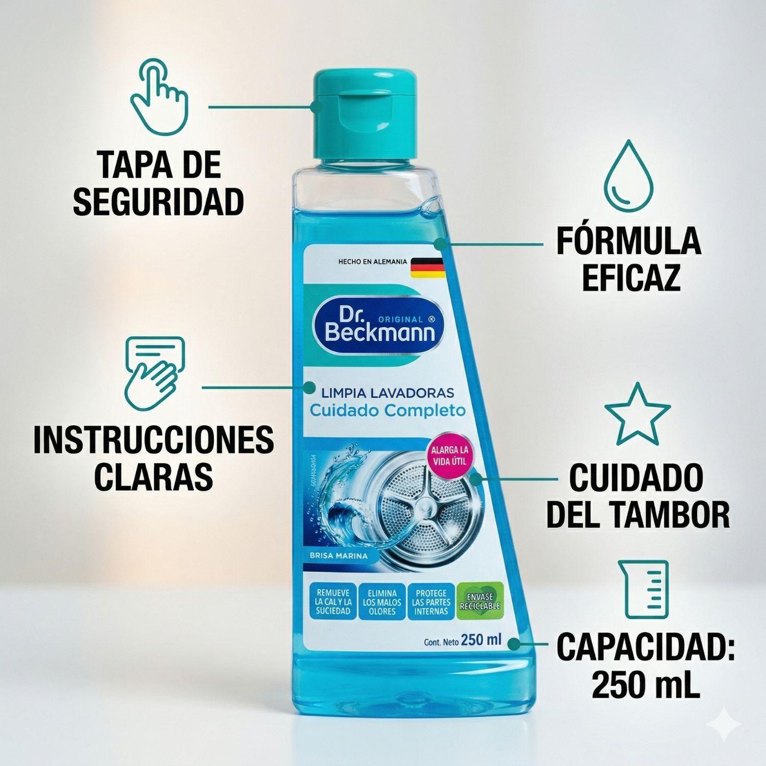 Limpia Lavadoras 250 Ml Dr. Beckmann-4