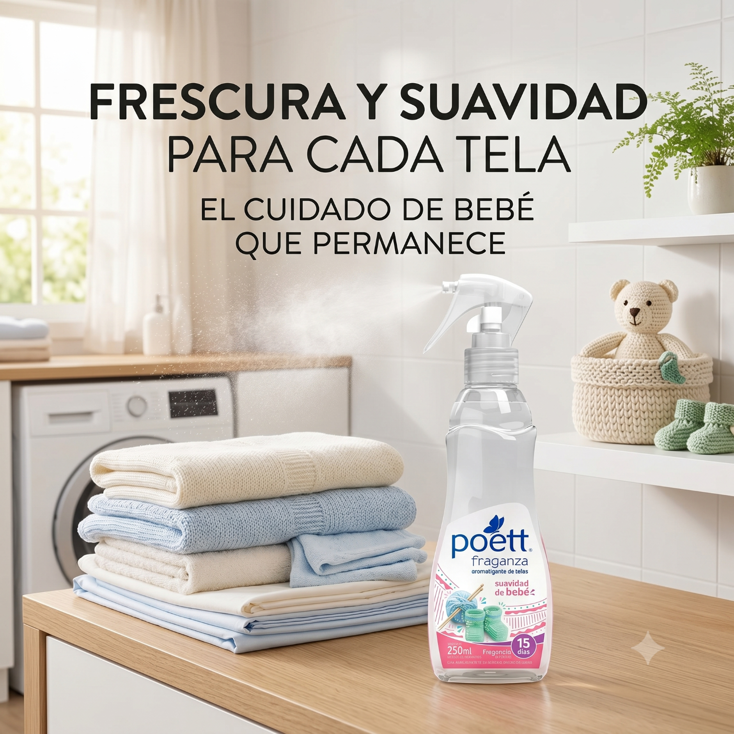 Aromatizante Telas Poett Suavidad Bebe 250ml-4