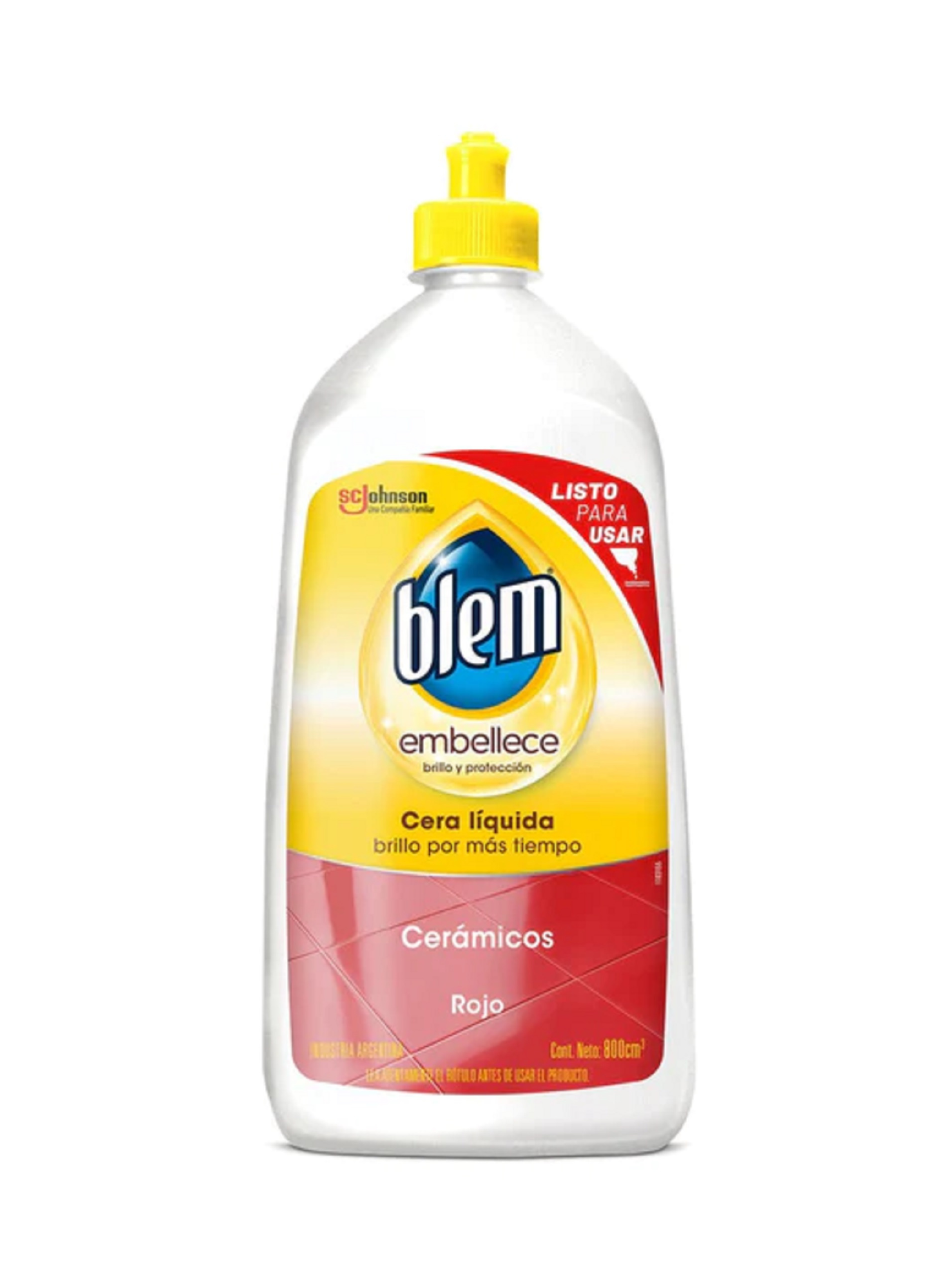 Cera Liquida Cerámicos Rojo Blem 800ml-0