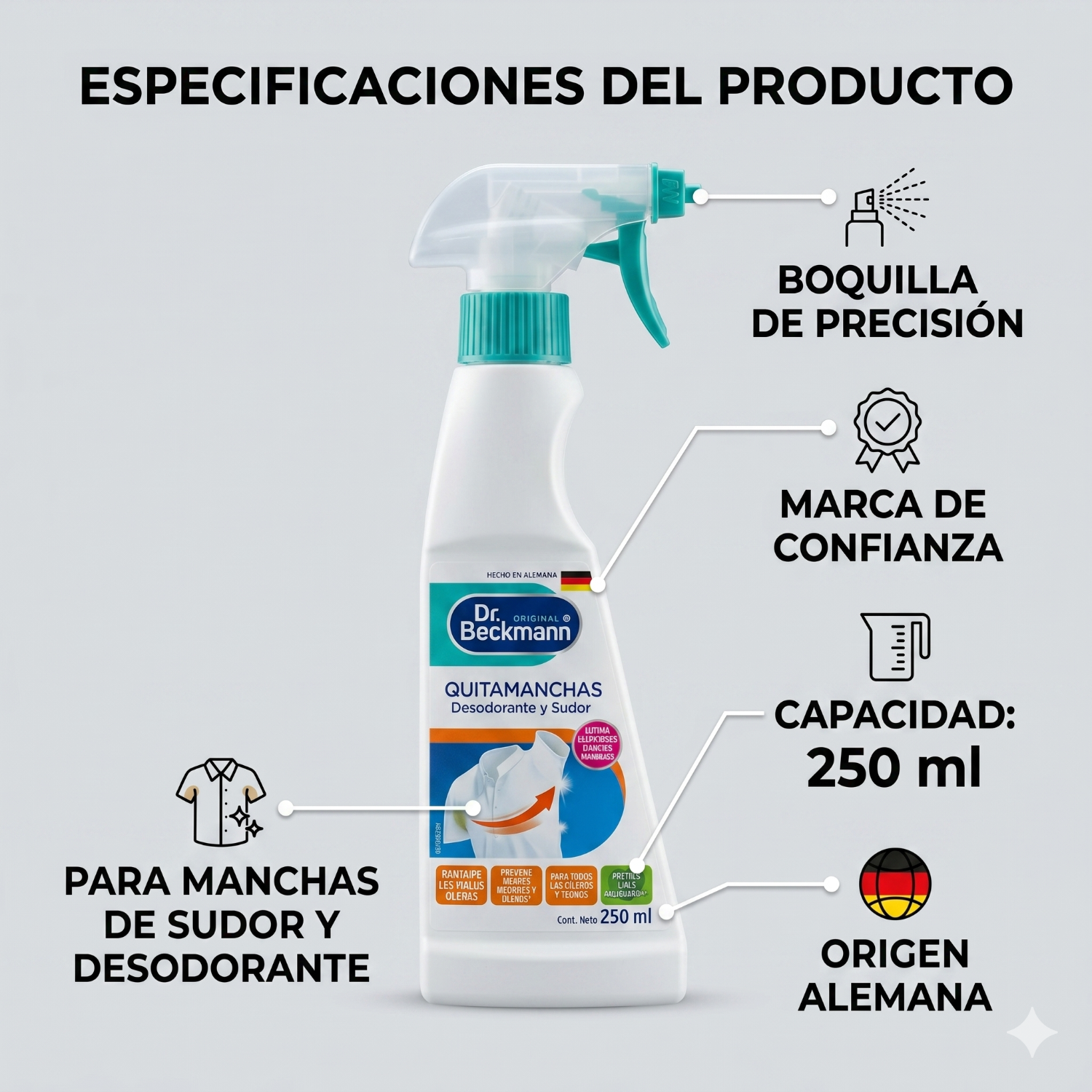 Quitamanchas Desodorante Y Sudor 250ml-3