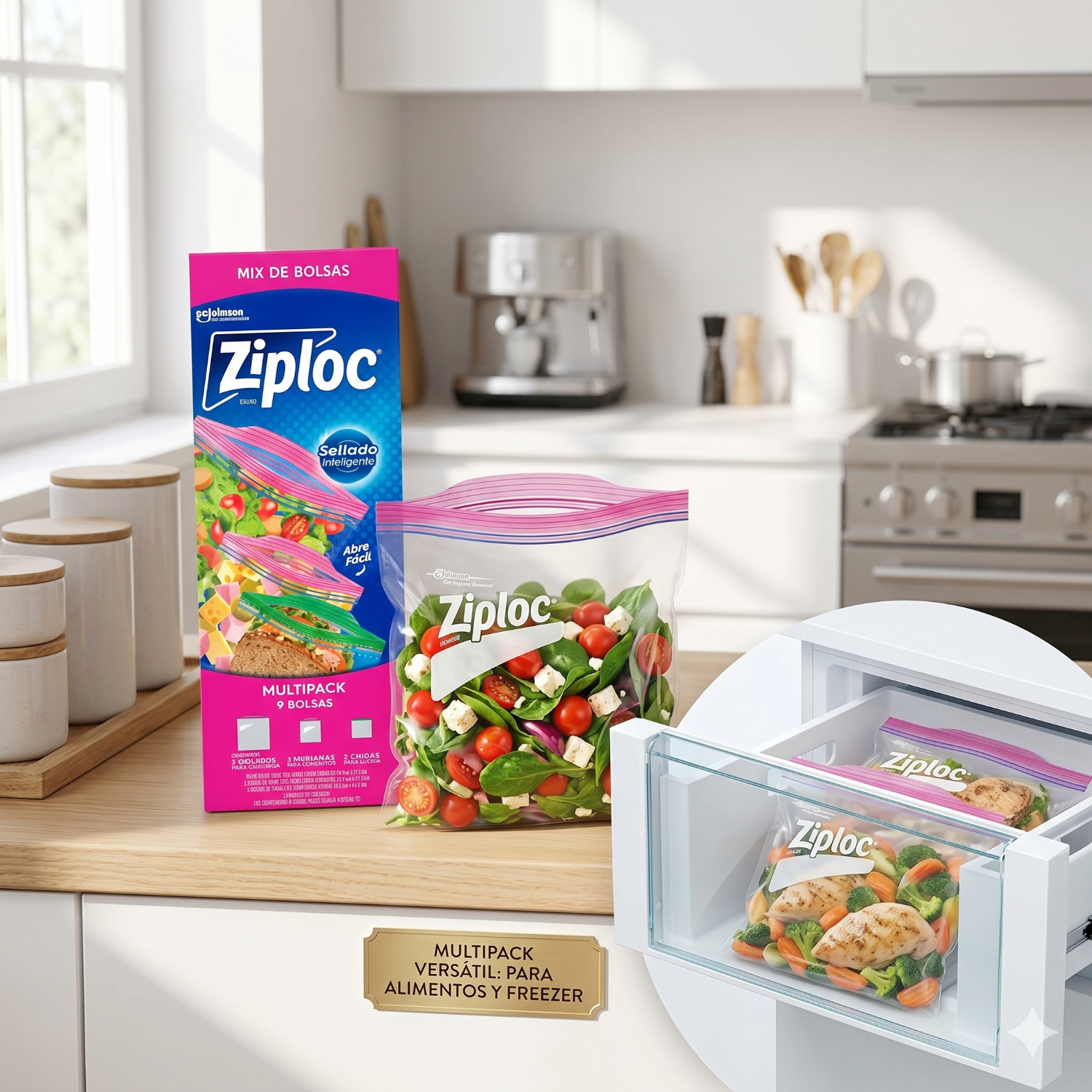 Bolsas Ziploc Multipack 9u para Alimentos y Freezer-4
