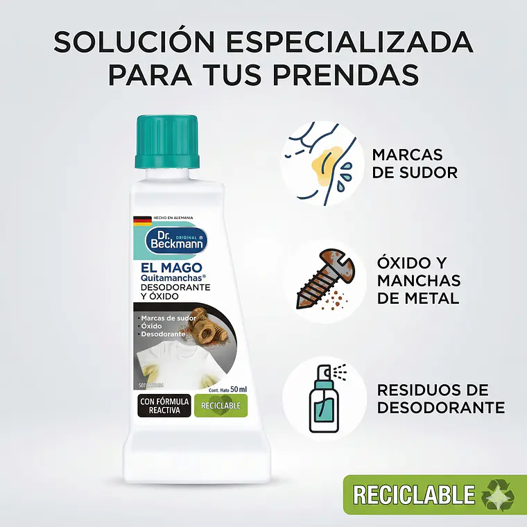 Quitamanchas Desodorante Y Oxido Dr. Beckmann 50ml-2