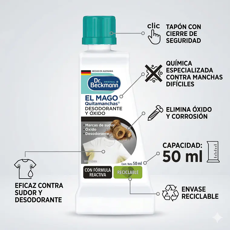 Quitamanchas Desodorante Y Oxido Dr. Beckmann 50ml-3