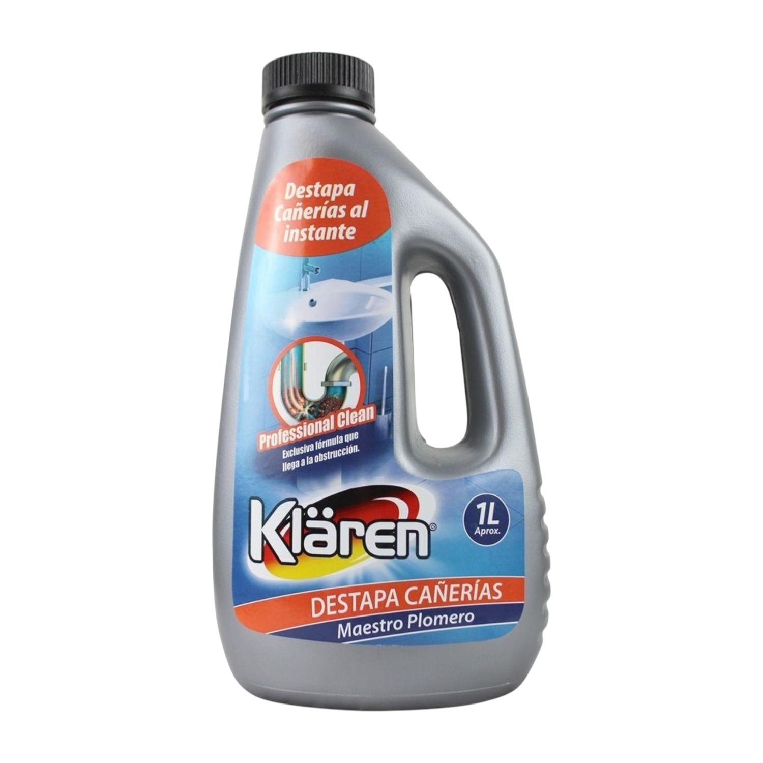 Desatascador Cañerías Klaren Maestro Plomero 1L-0