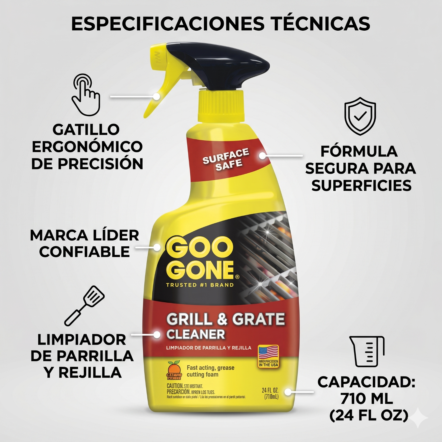 Limpiador De Bbq Y Parrillas Goo Gone 710 Ml-3