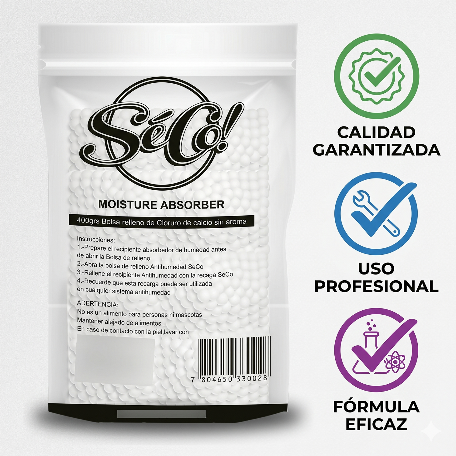 Recarga Antihumedad 400g SecoDry Clóset Hogar-2