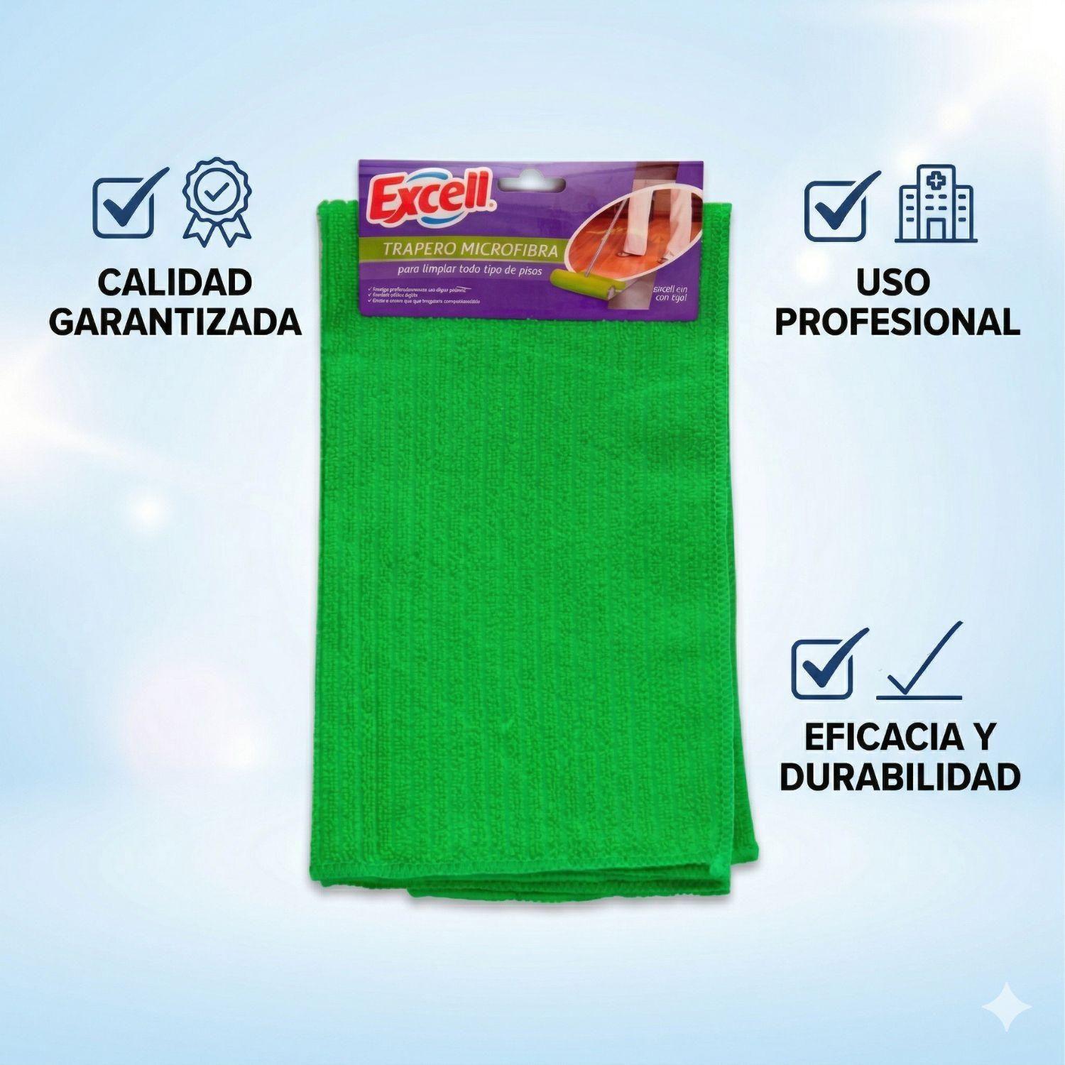 Trapero Microfibra Excell 50x60 cm Con Ojal Ultra Absorbente Para Piso-6