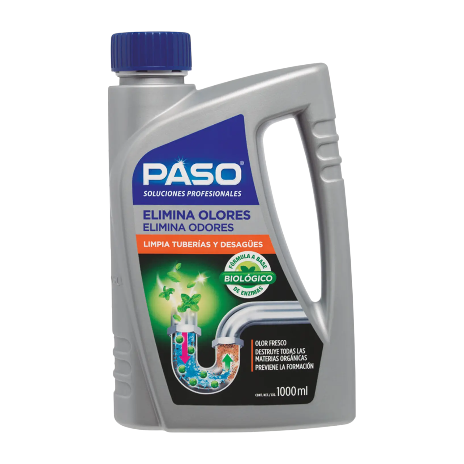 Desatascador Cañerías Elimina Olores Biológico Preventivo 1l-0
