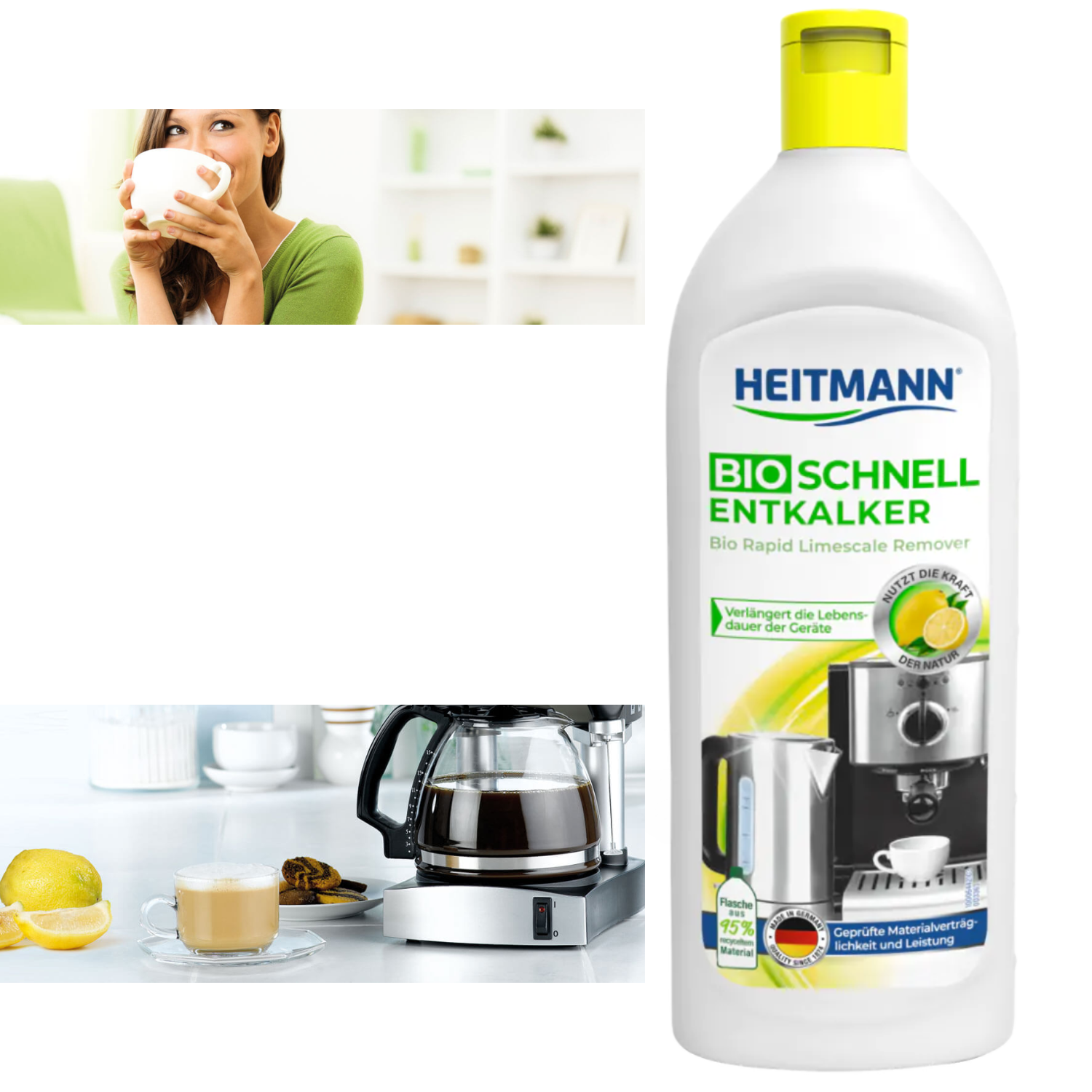 Descalcificador Cafeteras y Hervidores 250 ml Pack 3-1