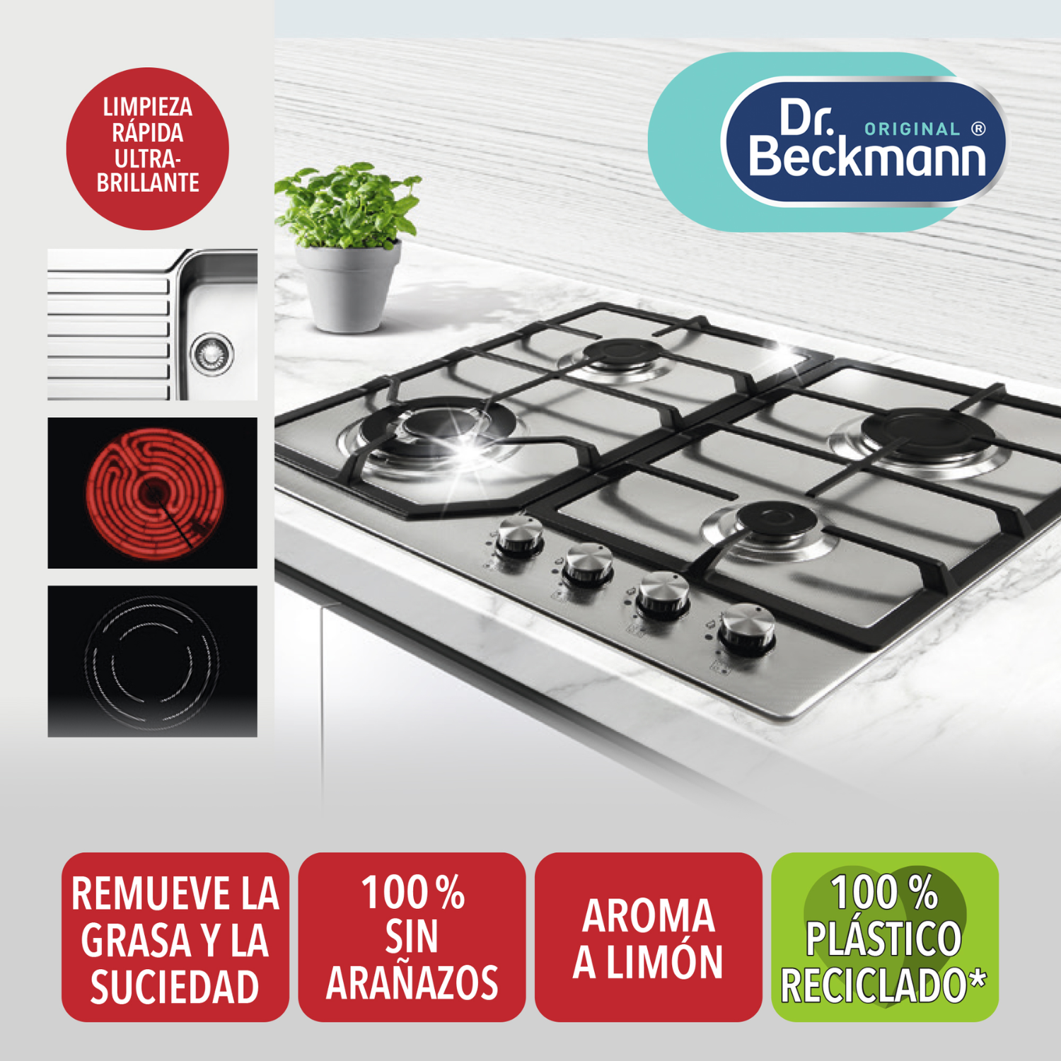 Limpiador Acero Inoxidable Dr. Beckmann 250ml-2